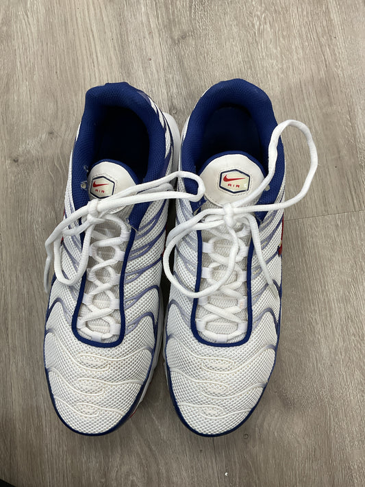 11 Nike White Men's Shoes airmax plus red white blue
