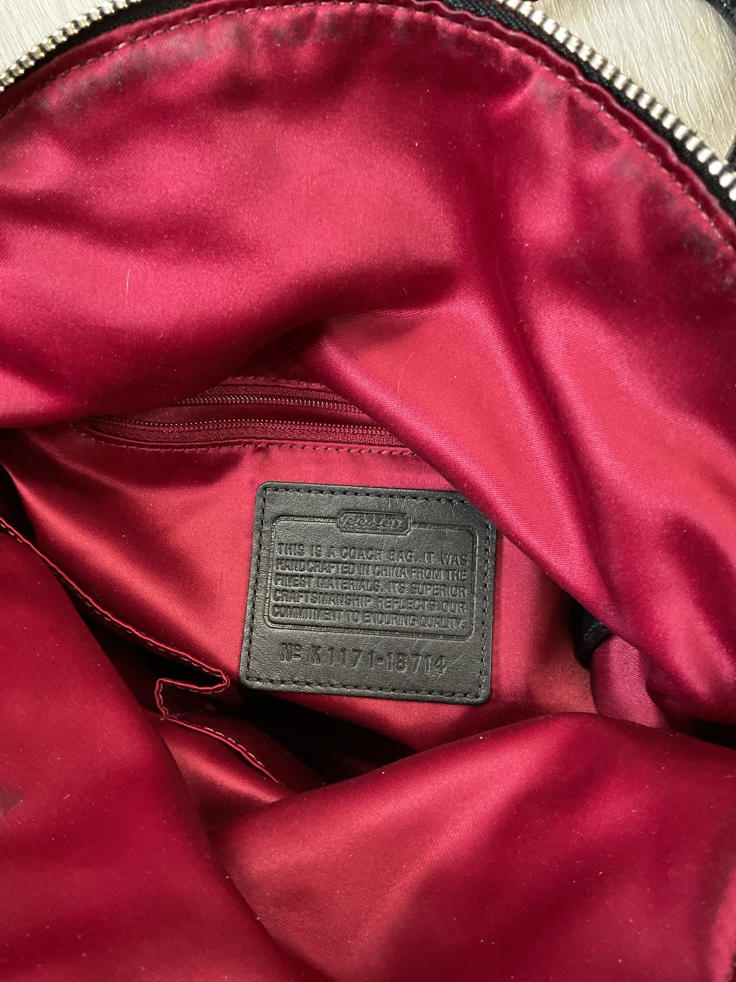 coach Purse  Poppy Plaid Signature Sateen Tartan Glam Tote Purse Y2K Bag Vintage
