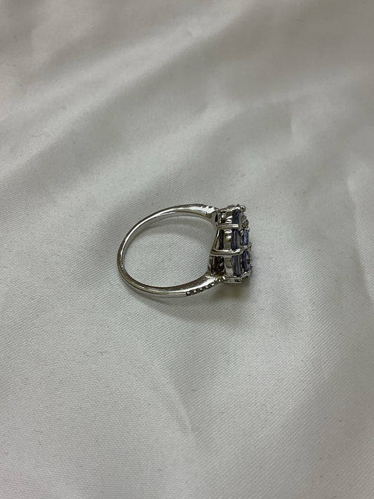925 Sterling Ring tanzanite swirl size 8