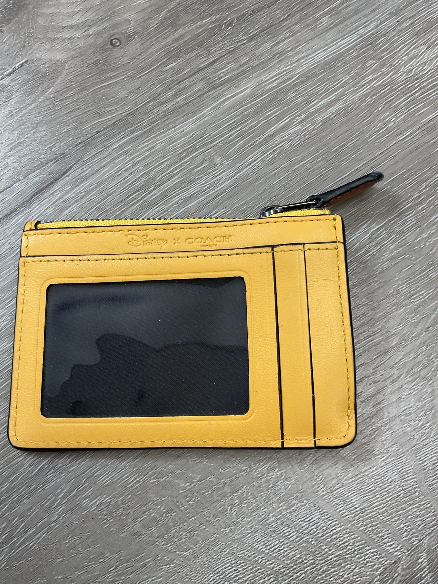 coach Wallet zip card holder Mickey Mouse