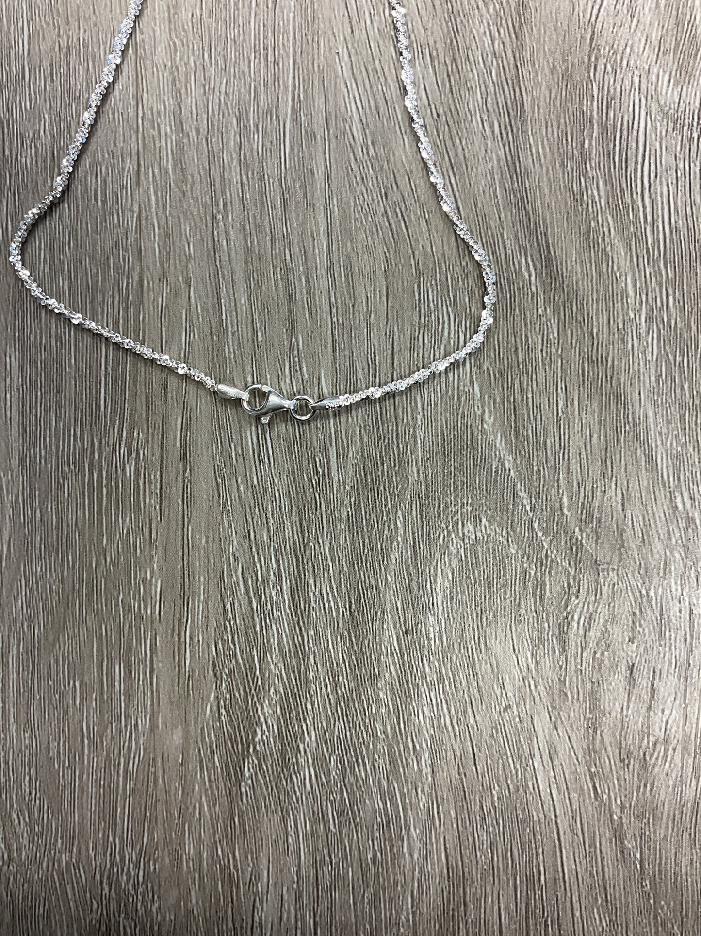 925 Sterling Necklace 16" chain with stars pendant