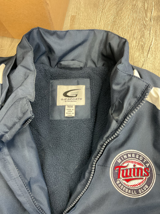 Minnesota Twins Size M Gray jacket zip insulated