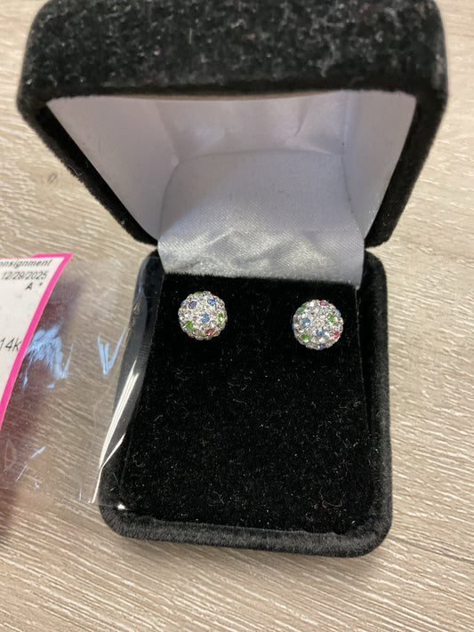 14K Earrings with cz studs