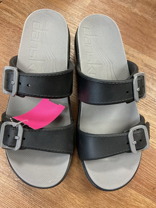 Dansko 10 Black Sandals NEW resin