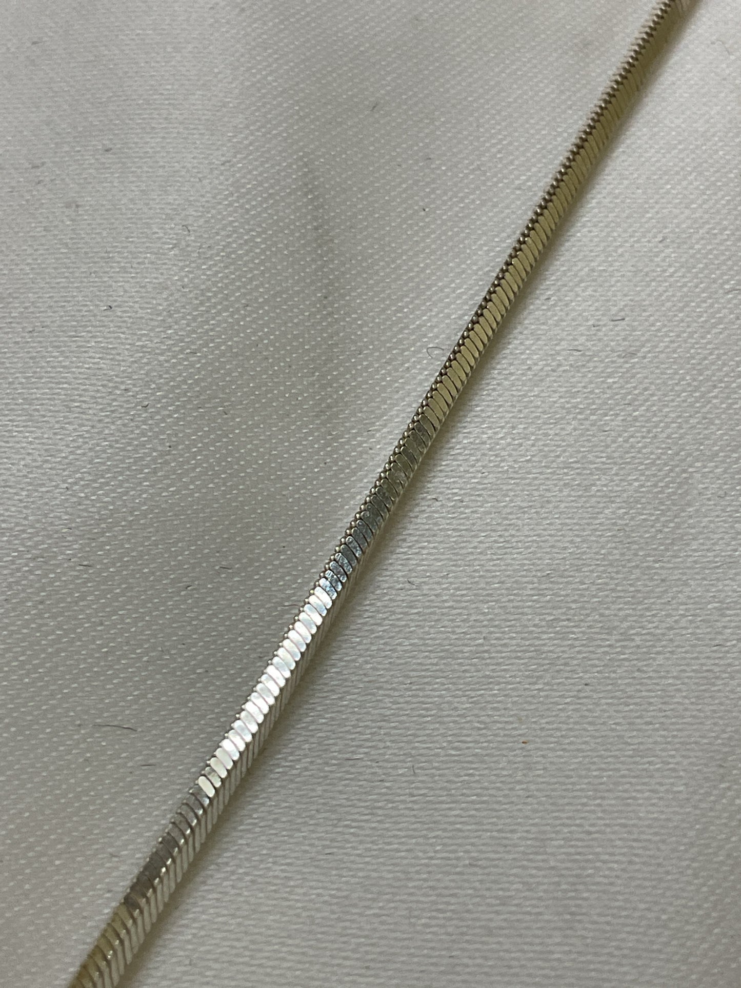 925 Sterling Necklace 19" with non sterling crystal pendant
