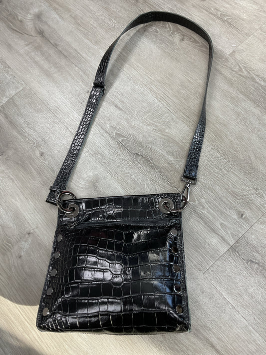 Hammitt Purse black croco silver stud crossbody