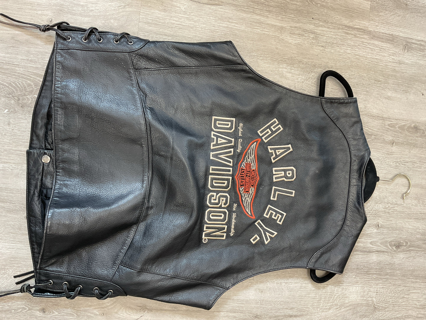 Size M Harley Davidson Black Vest