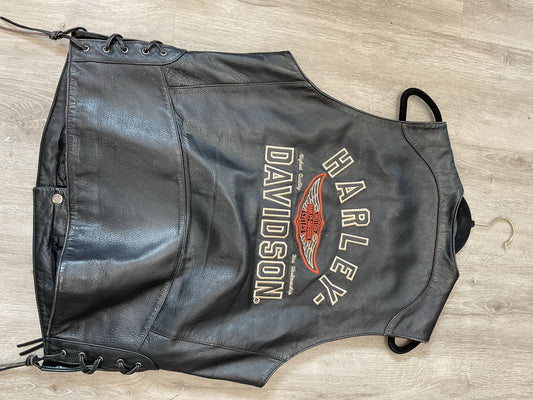 Size M Harley Davidson Black Vest