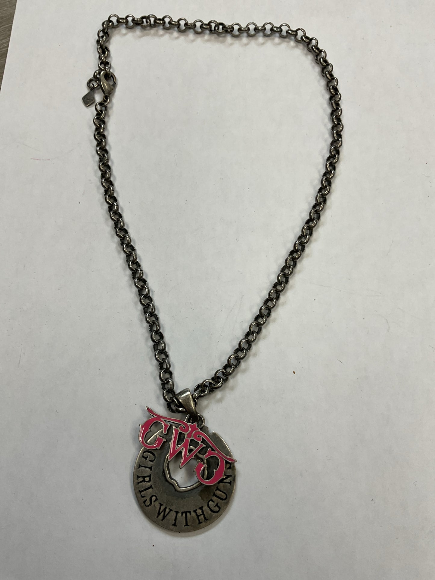Montana Silversmiths Necklace Girls With Guns pendant