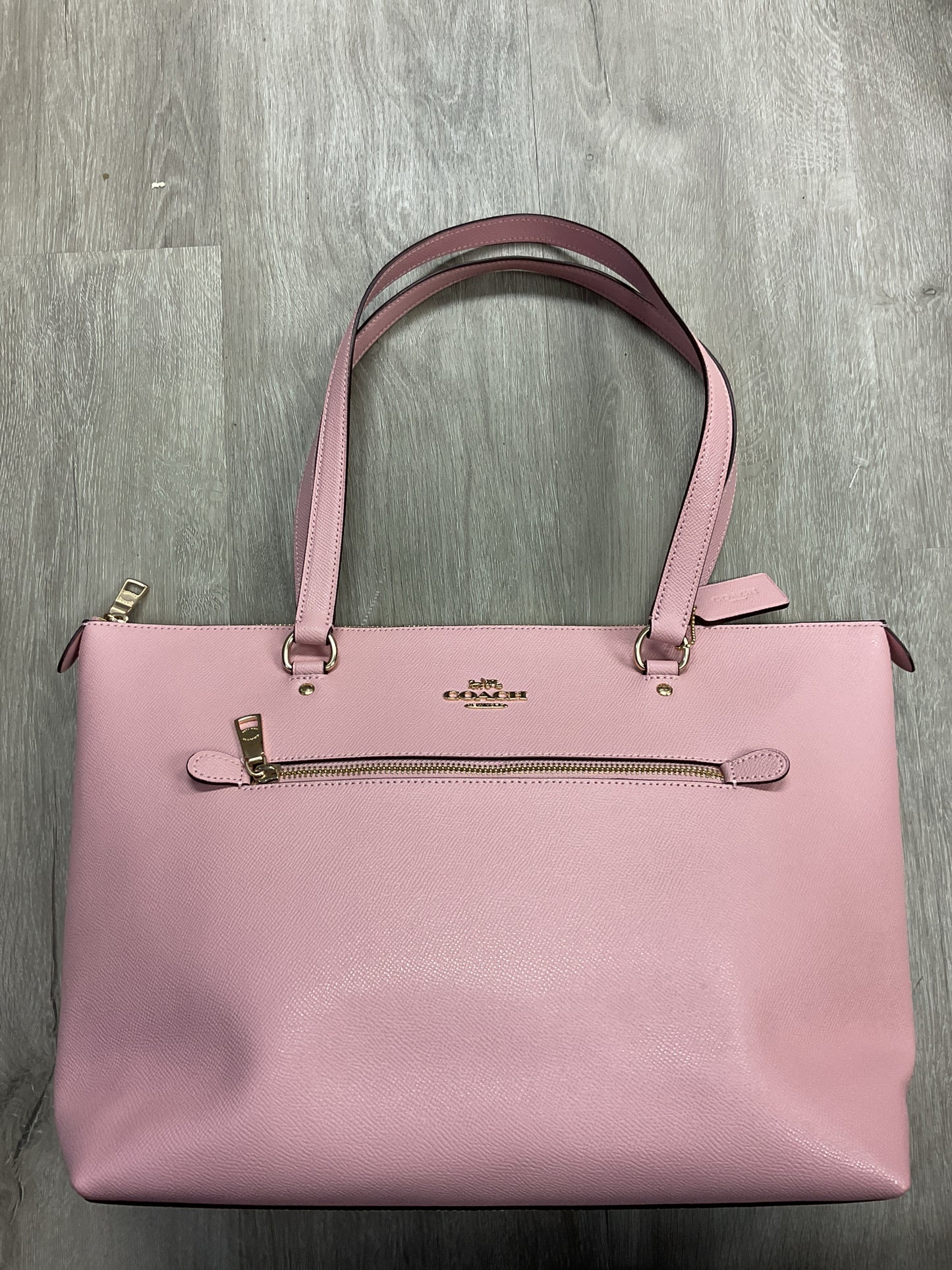 coach Purse Gallery Tote With Rose Bouquet Print Interior NWOT zip top 91147