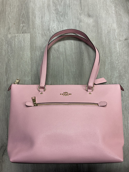 coach Purse Gallery Tote With Rose Bouquet Print Interior NWOT zip top 91147