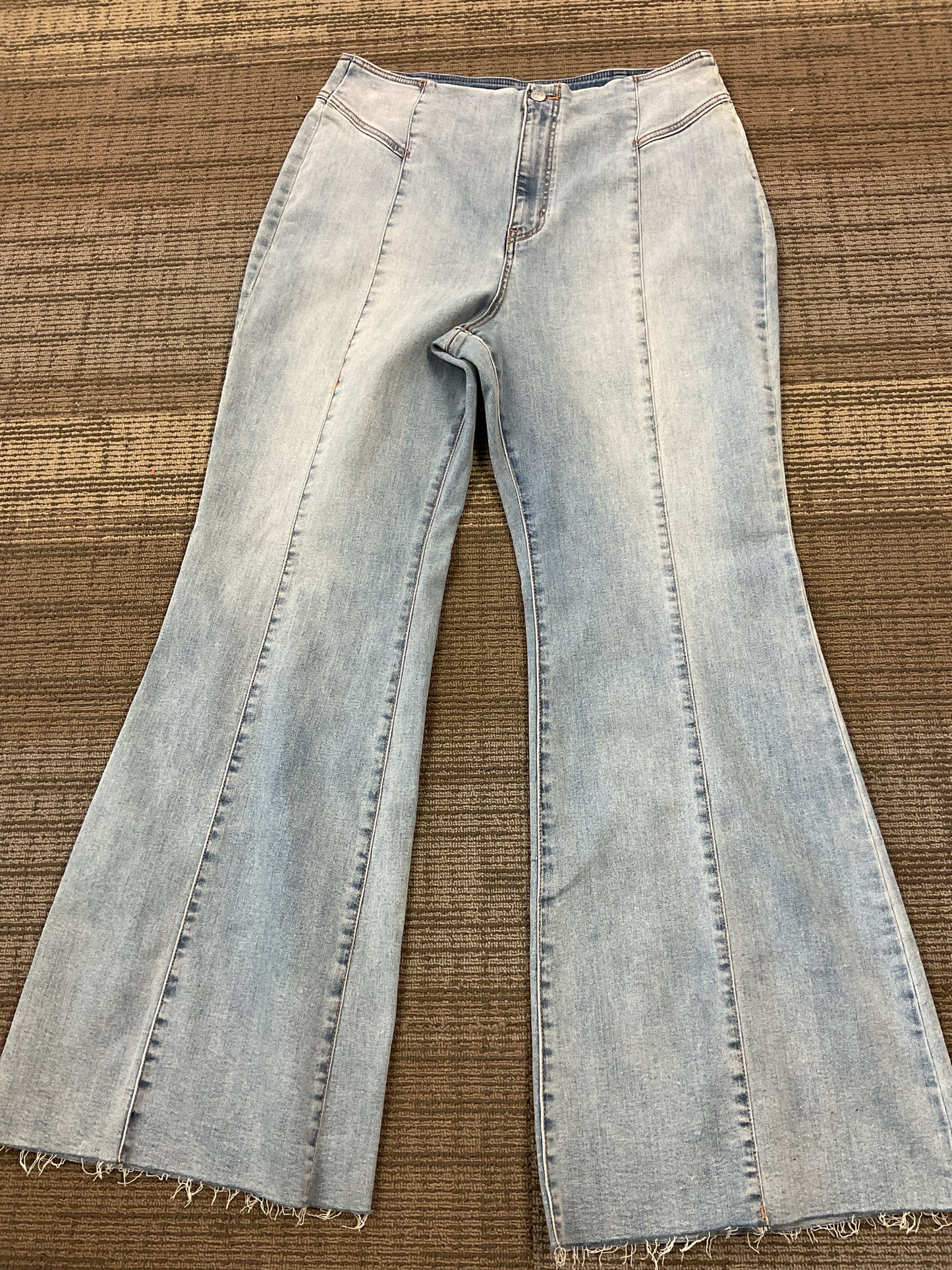we the free Size 34 Blue Jeans flare leg & 33" LONG inseam