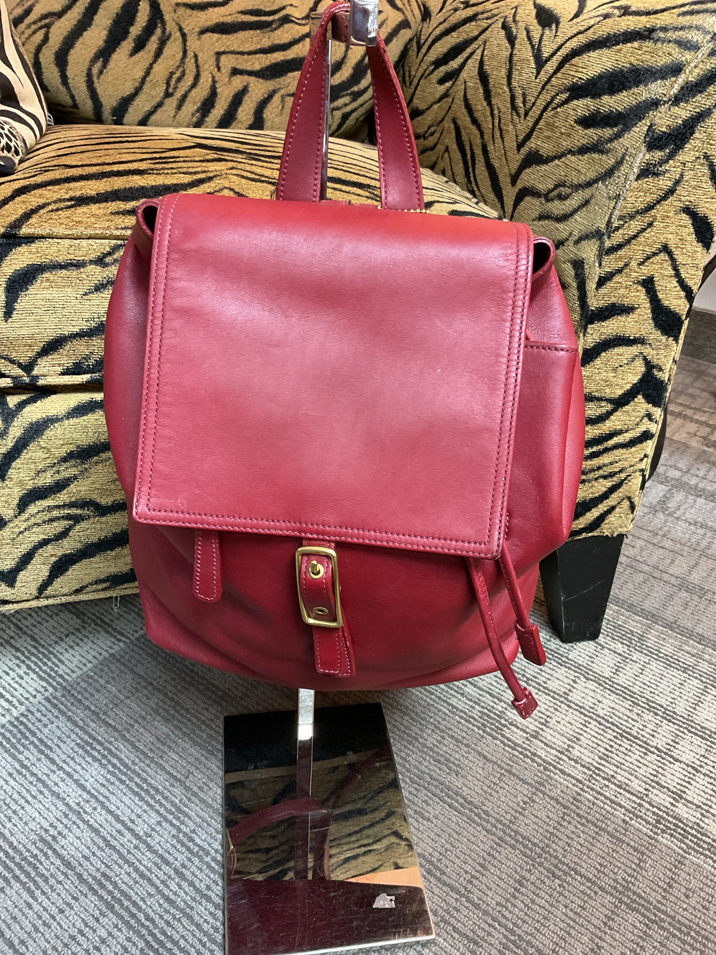 coach Backpack Vintage COACH Legacy West Red Leather Backpack Style 9827