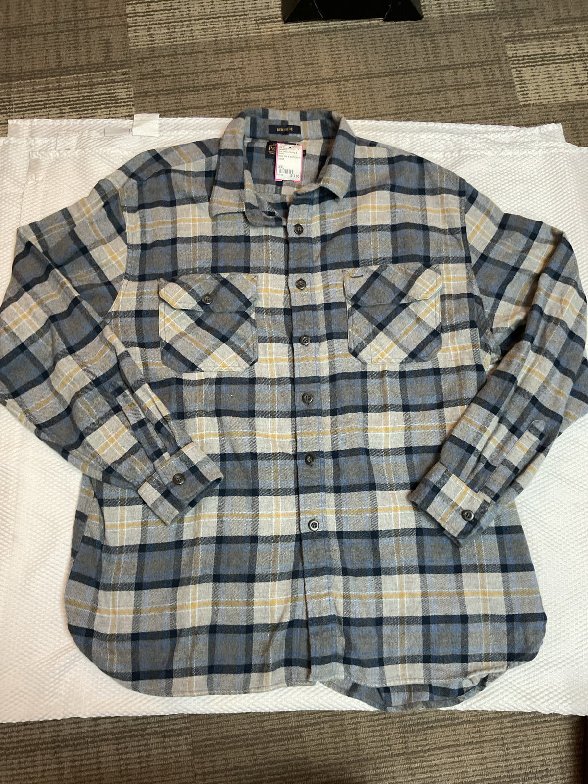 Size XXL Pendleton Gray Long Sleeve Shirt Burnside flannel