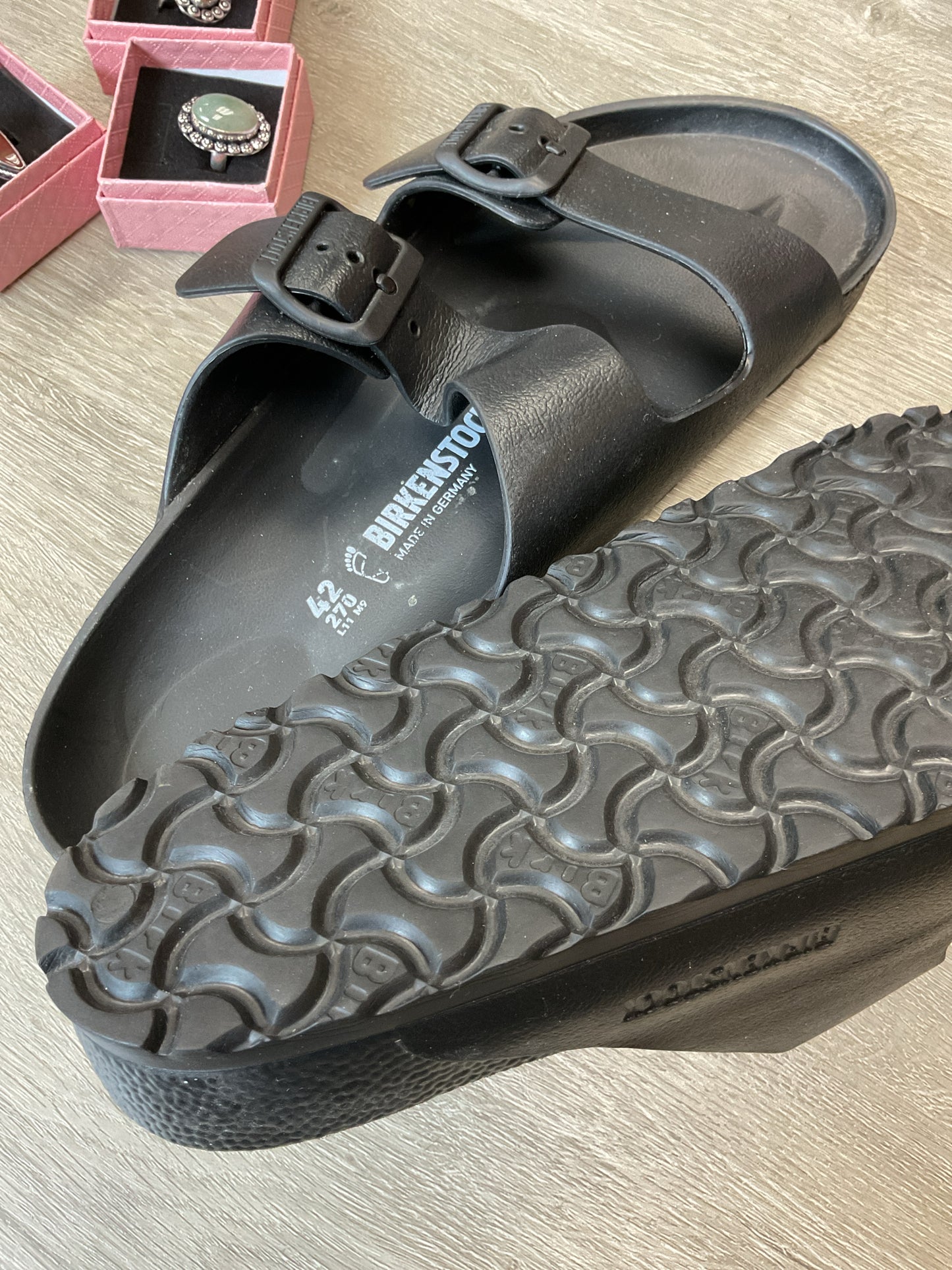 Birkenstock 11 Black Sandals EVA Arizona