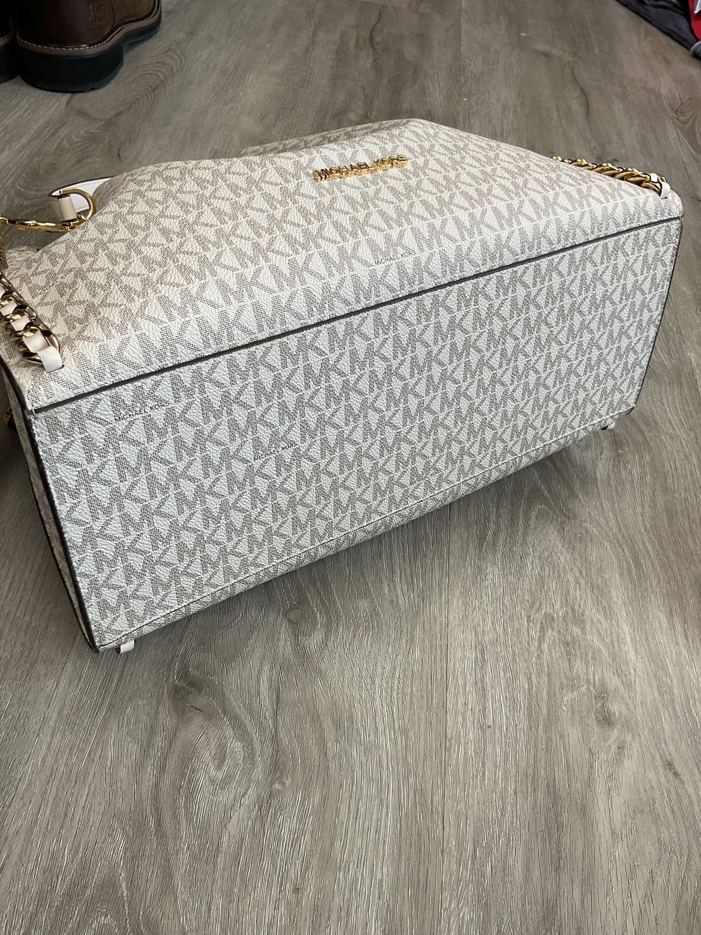 Michael Kors Purse large signiture gold chain design shoulder bag
