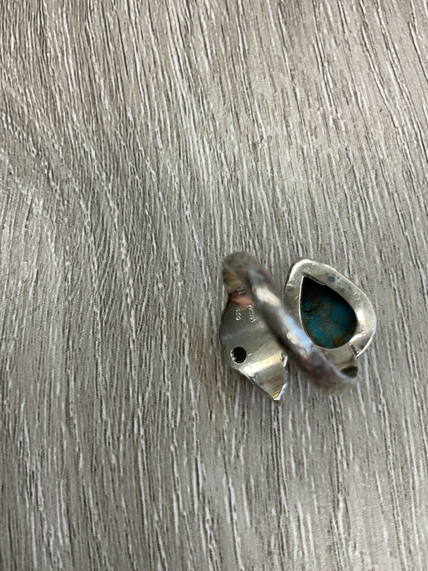 925 Sterling Ring turquoise size 6
