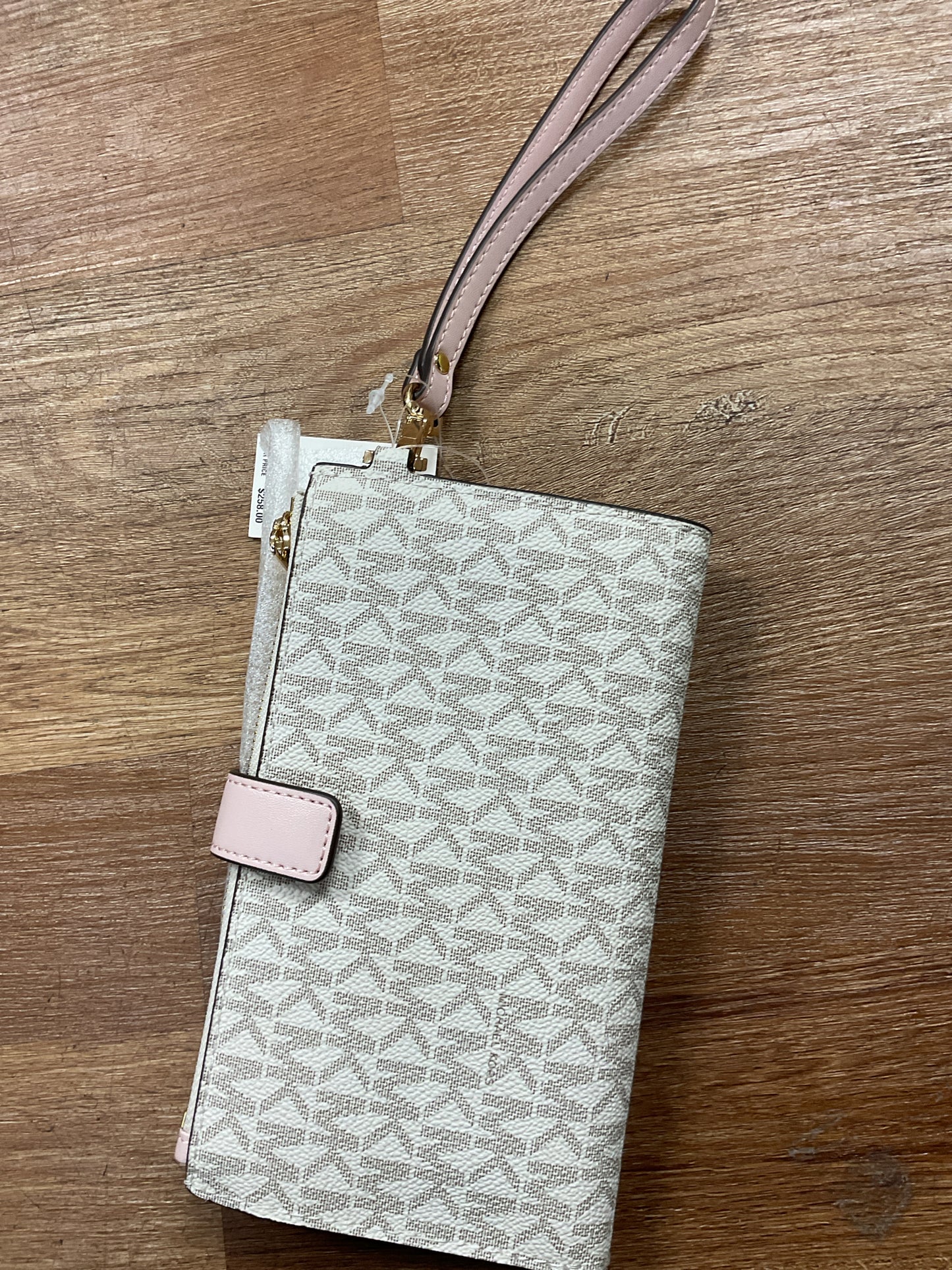 Michael Kors Wallet NWT blush double zip wristlet