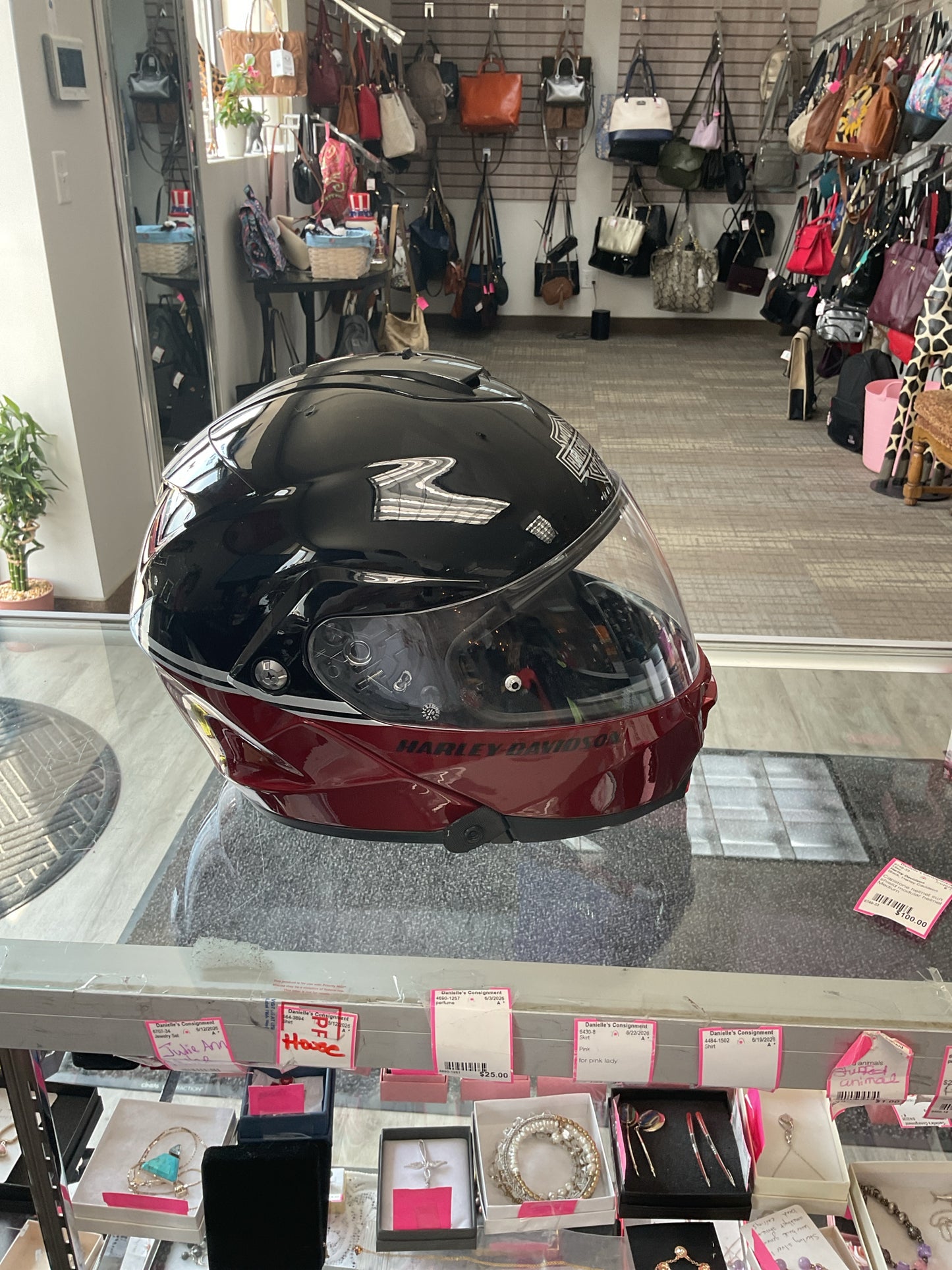 Harley Davidson Misc. Used Once Capstone Sun Shield Medium full face Helmet