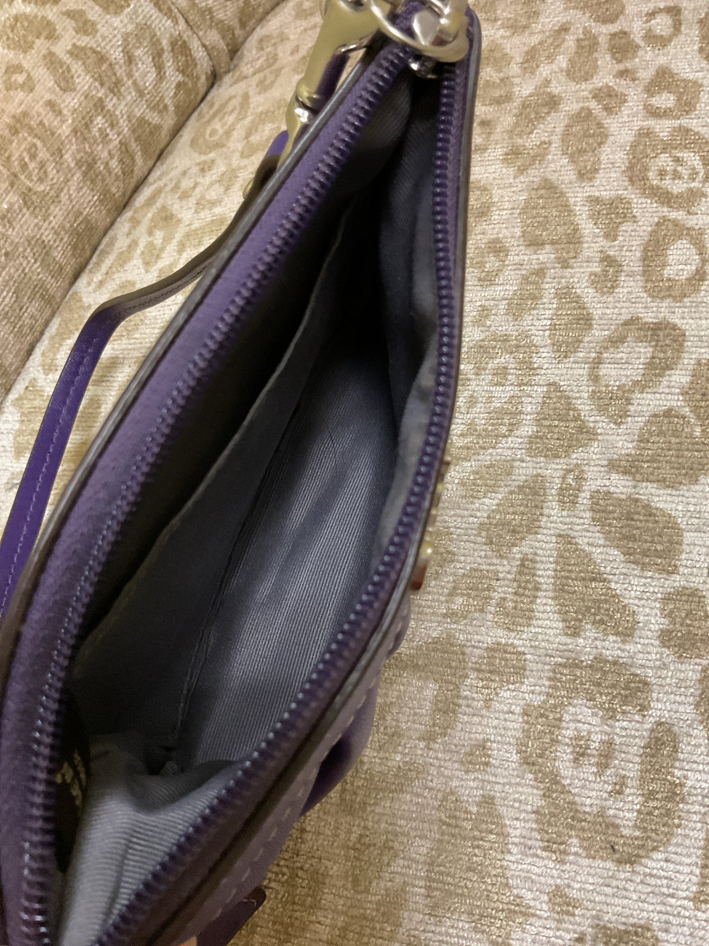coach Purse vintage pleated leather wristlet