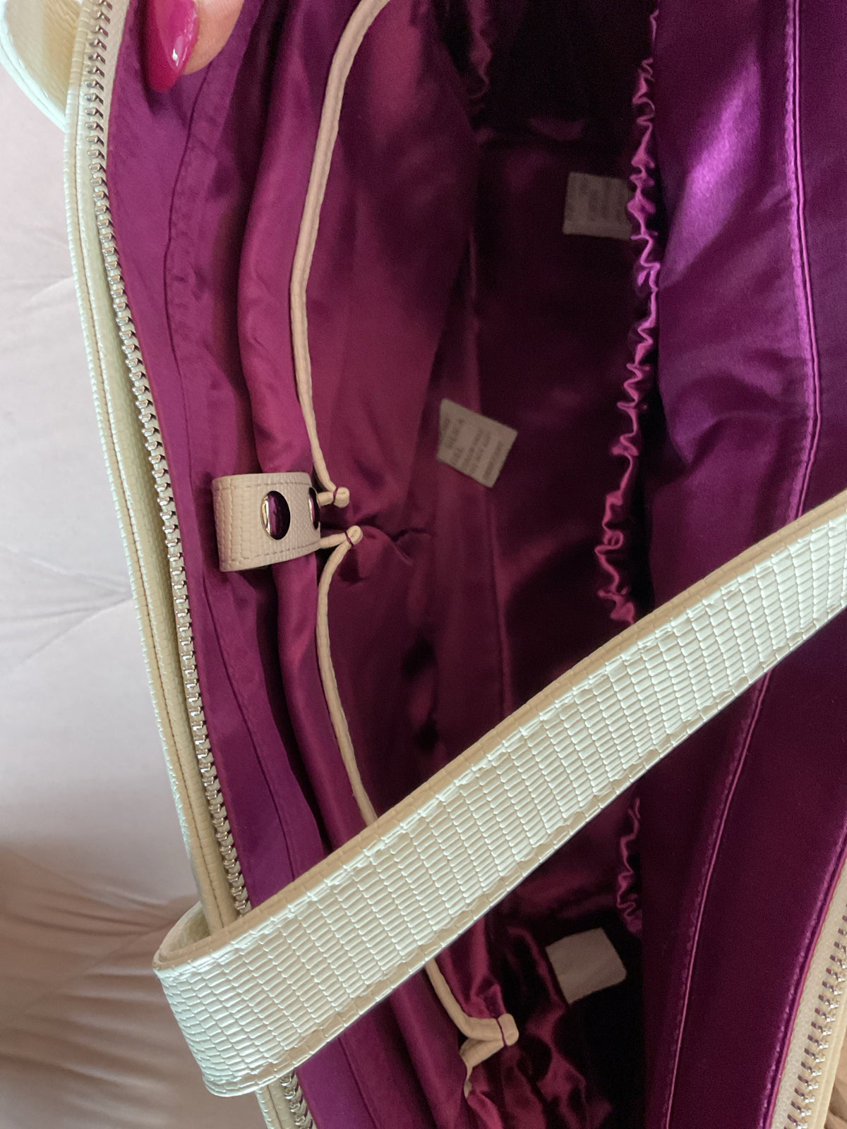 White Elm Purse NWT huge business tote travel tablet case bottle holders