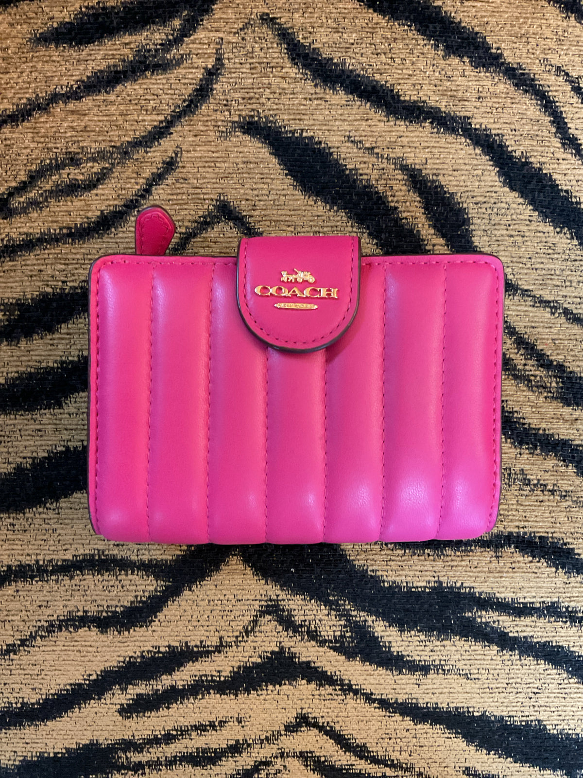 coach Wallet quilted bubblegum pink medium