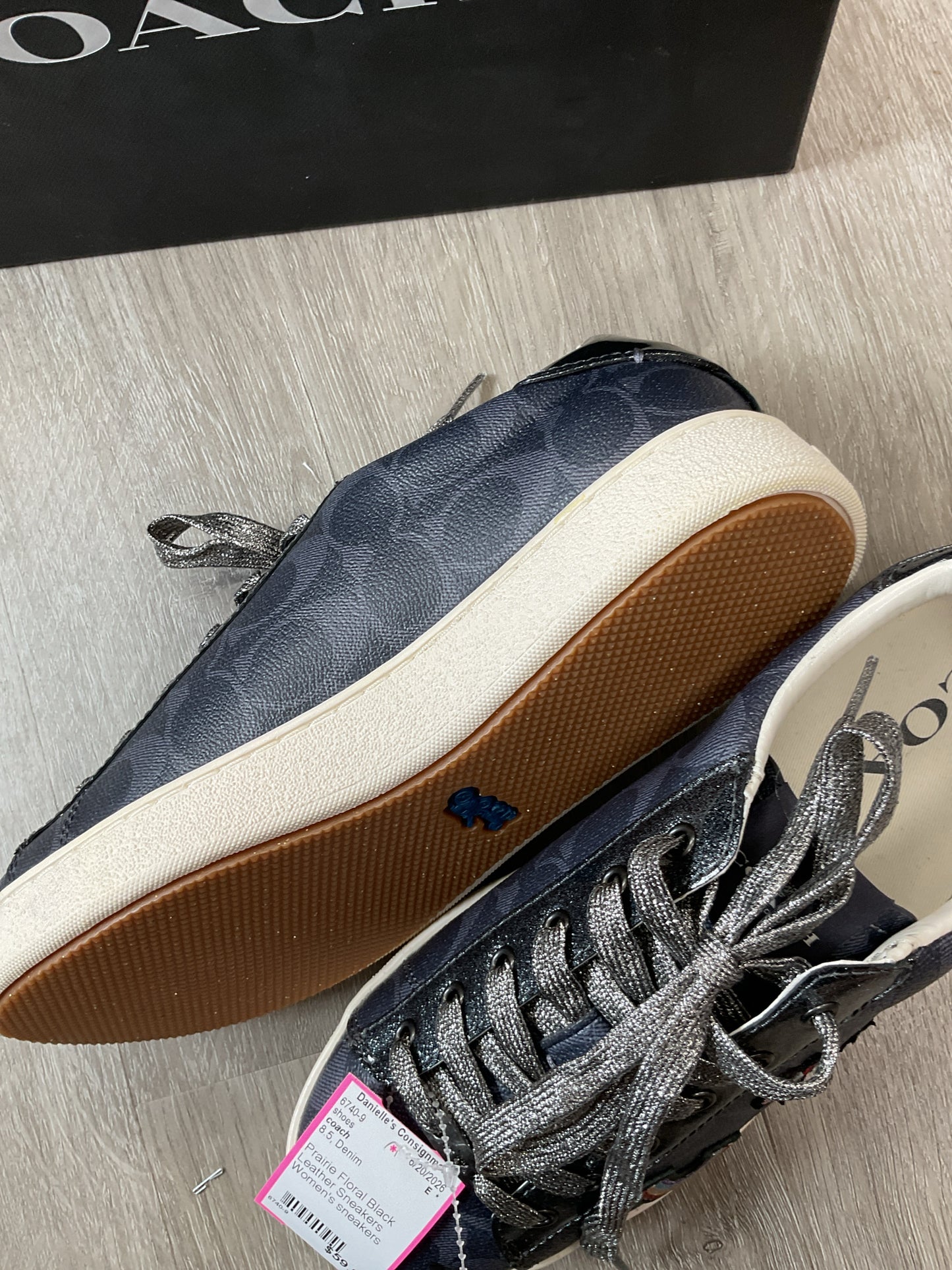 coach 8.5 Denim shoes Prairie denim New sneakers in box