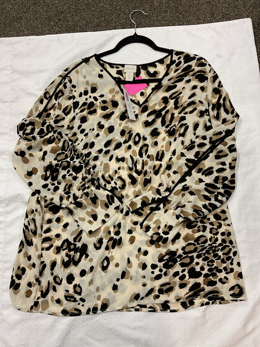Chico's Size L Leopard Shirt