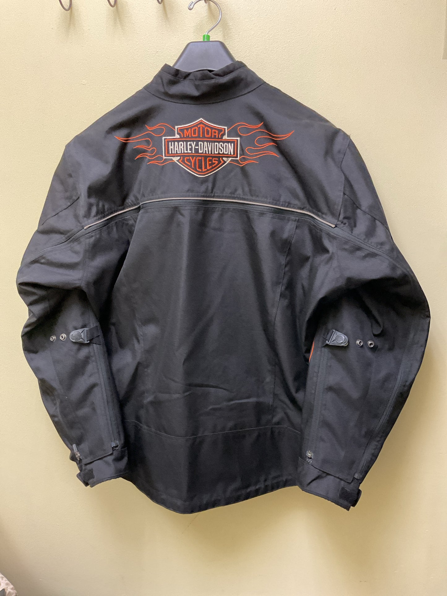 Harley Davidson Black Size XL Coat polyester flame removable lining
