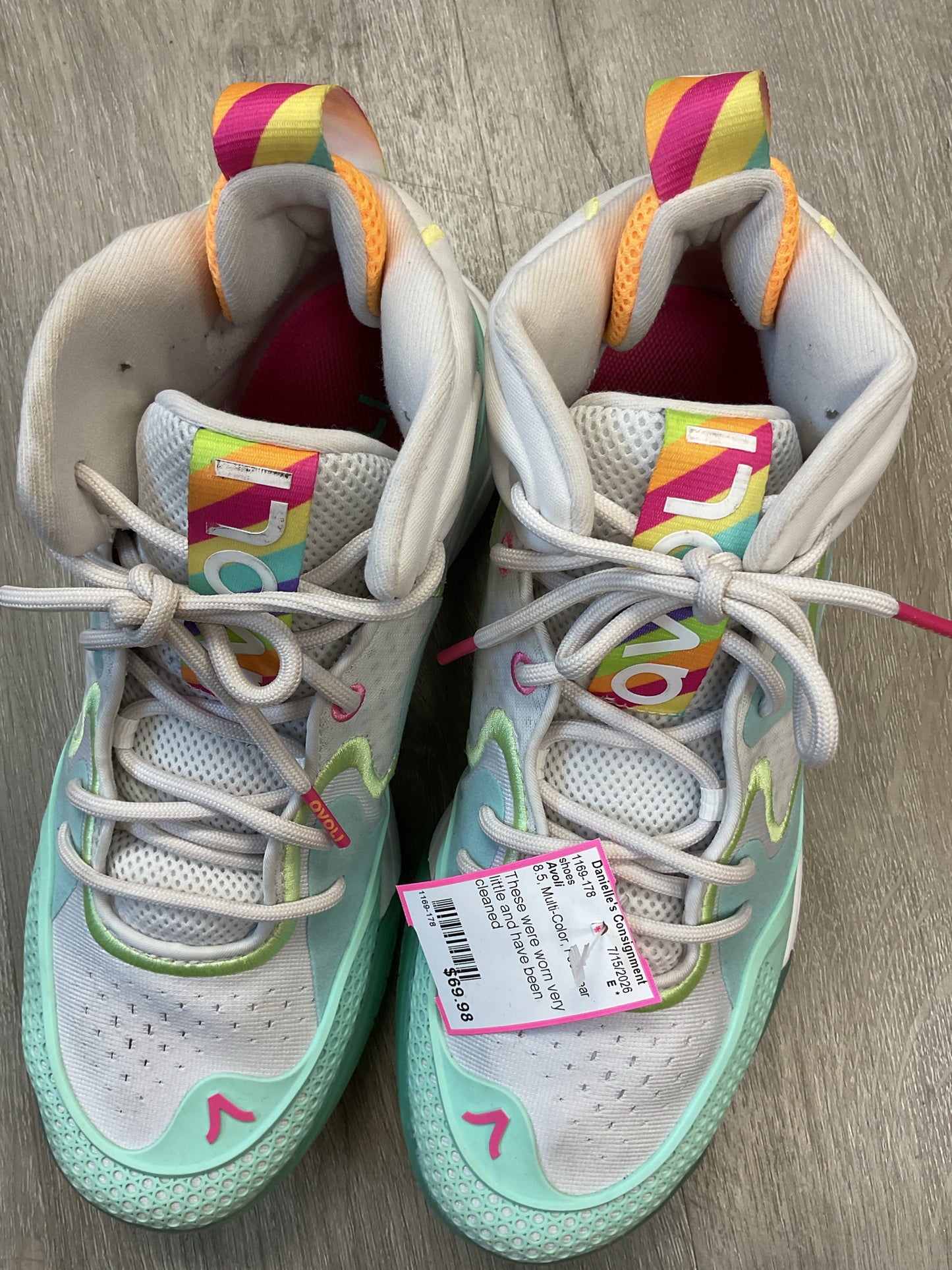 Avoli 8.5 Multi-Color shoes mid beach glass