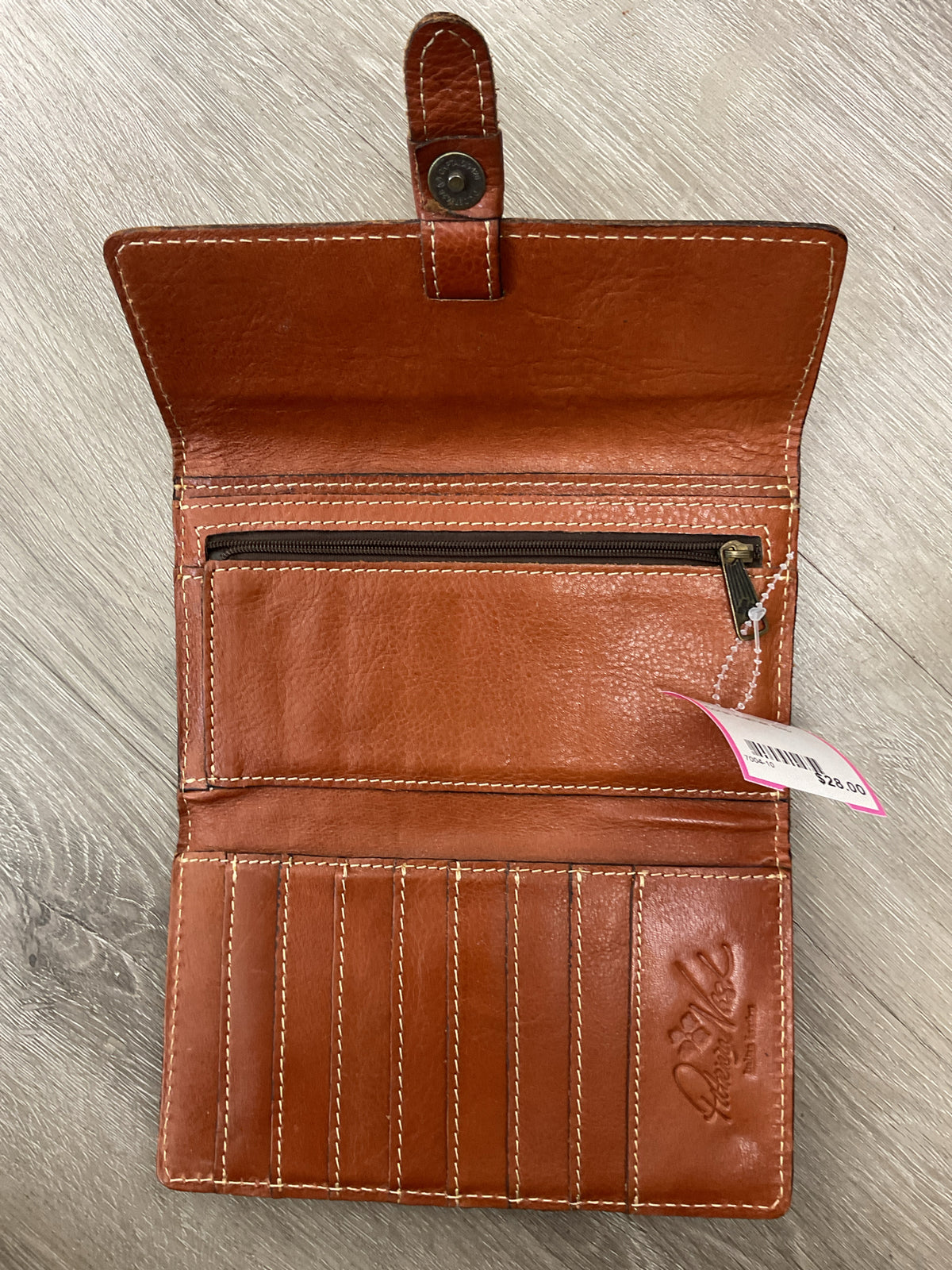 Patricia Nash Wallet FULL SIZE CREAM AND OLIVE PRINT