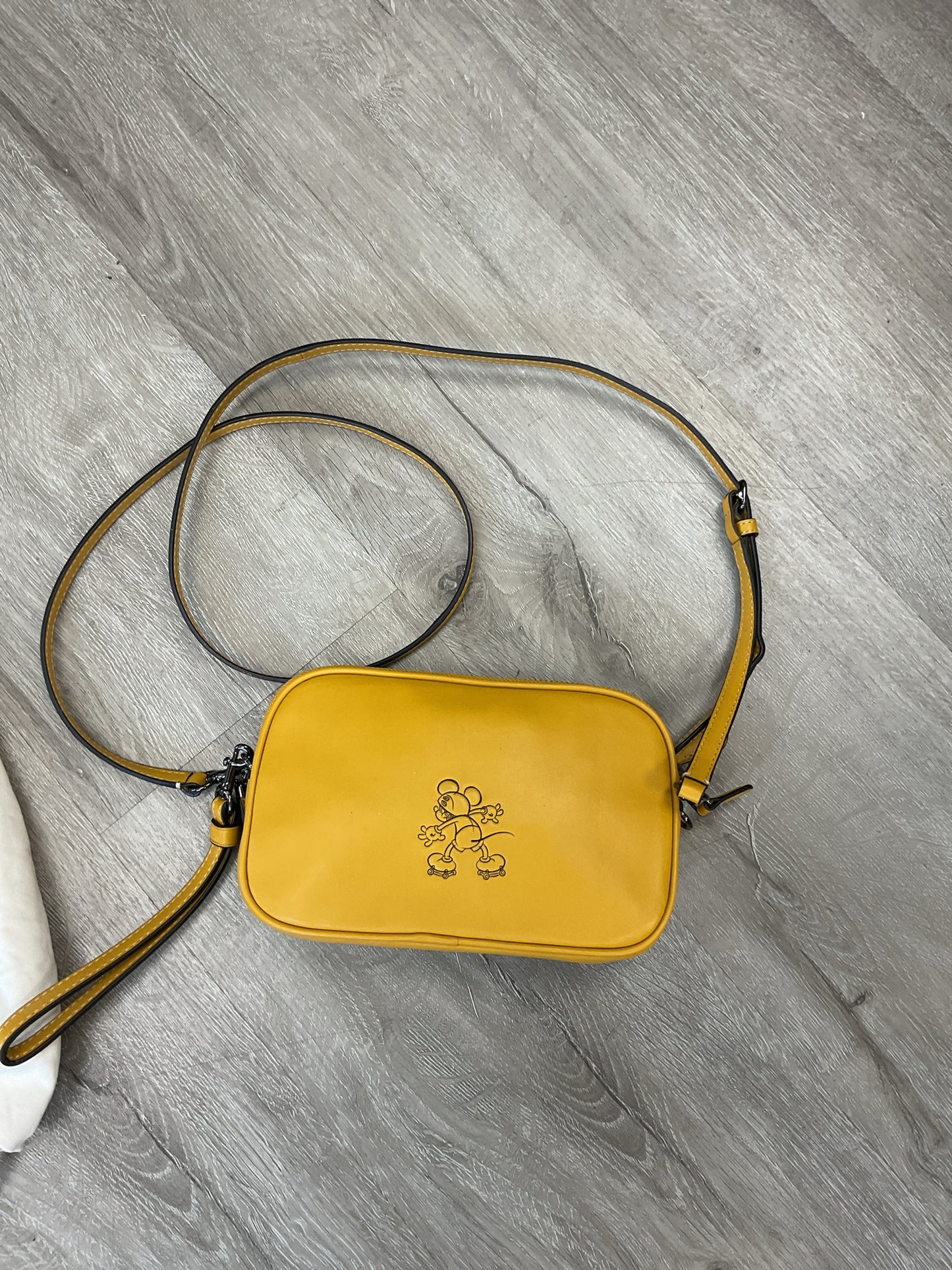 coach Purse Mickey Disney X sunflower leathre crossbody