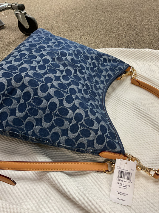 NWT Limited Coach Large Laurel Shoulder Bag In Signature Denim CY697
