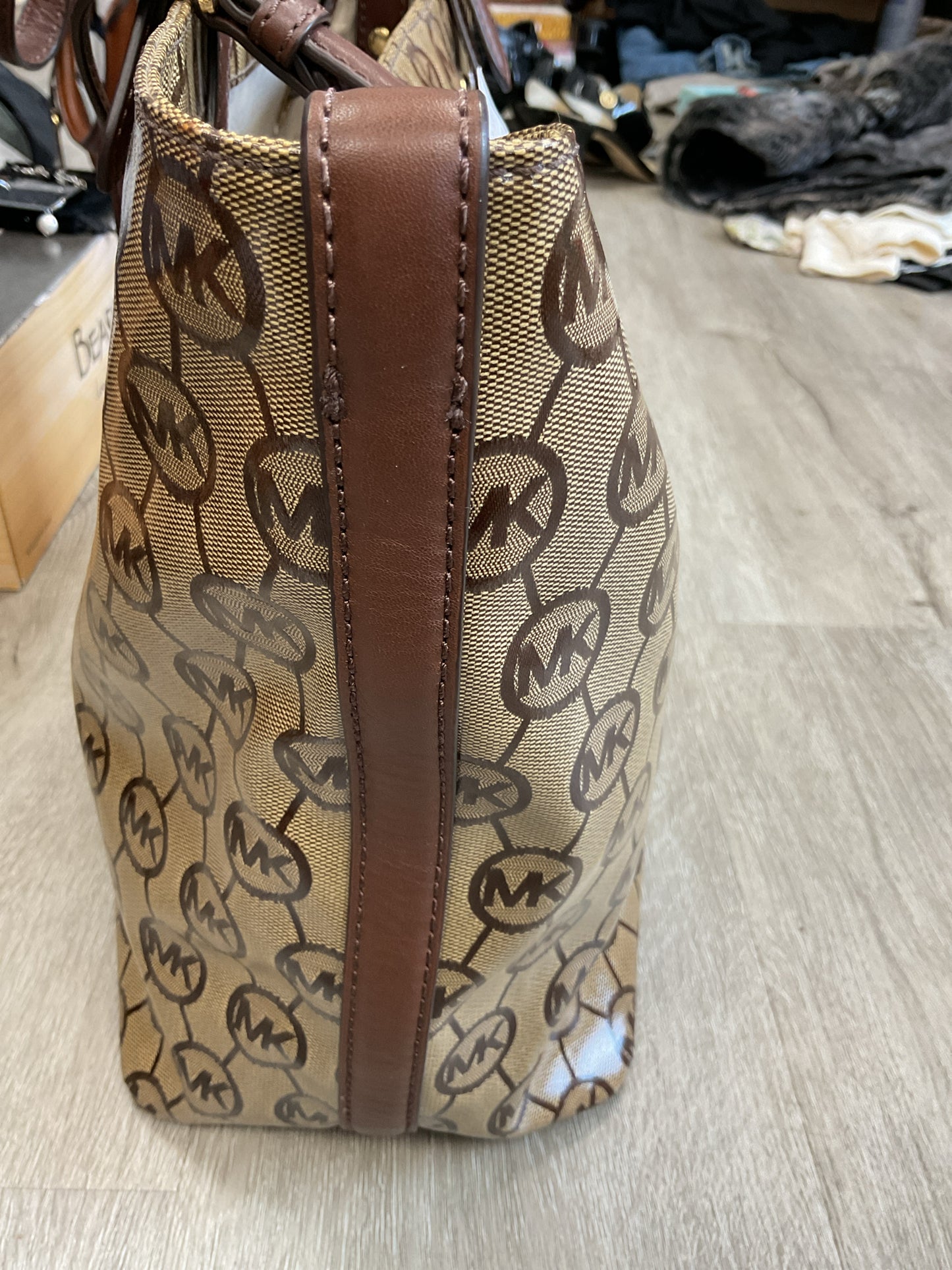 Michael Kors Purse NWT Jet Set Grab Bag Coated canvas tote