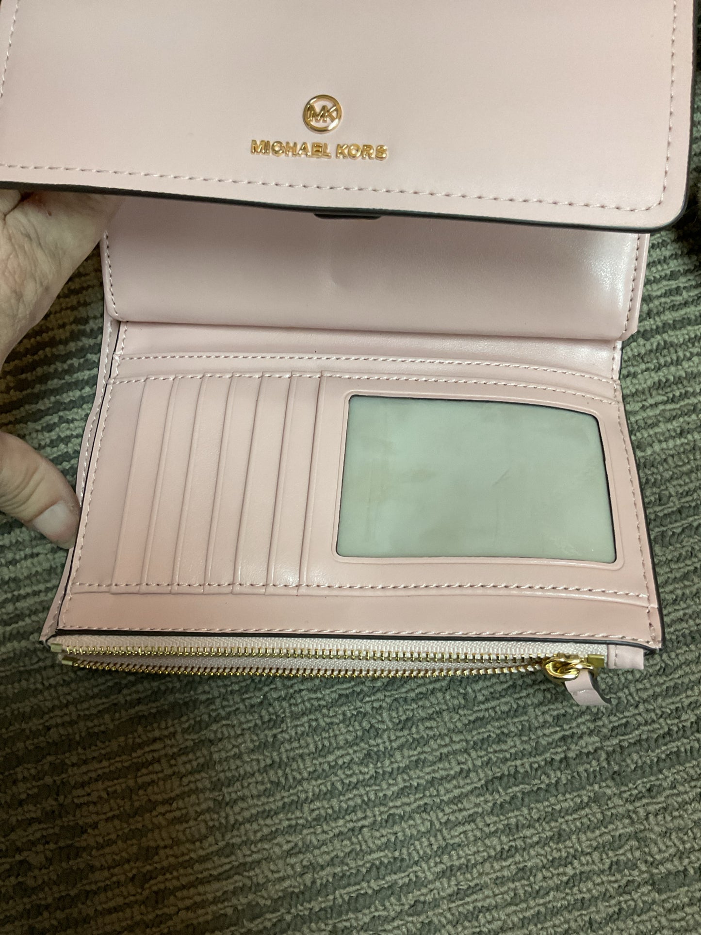 Michael Kors Wallet full size flap wristlet phone case big phone fits in it