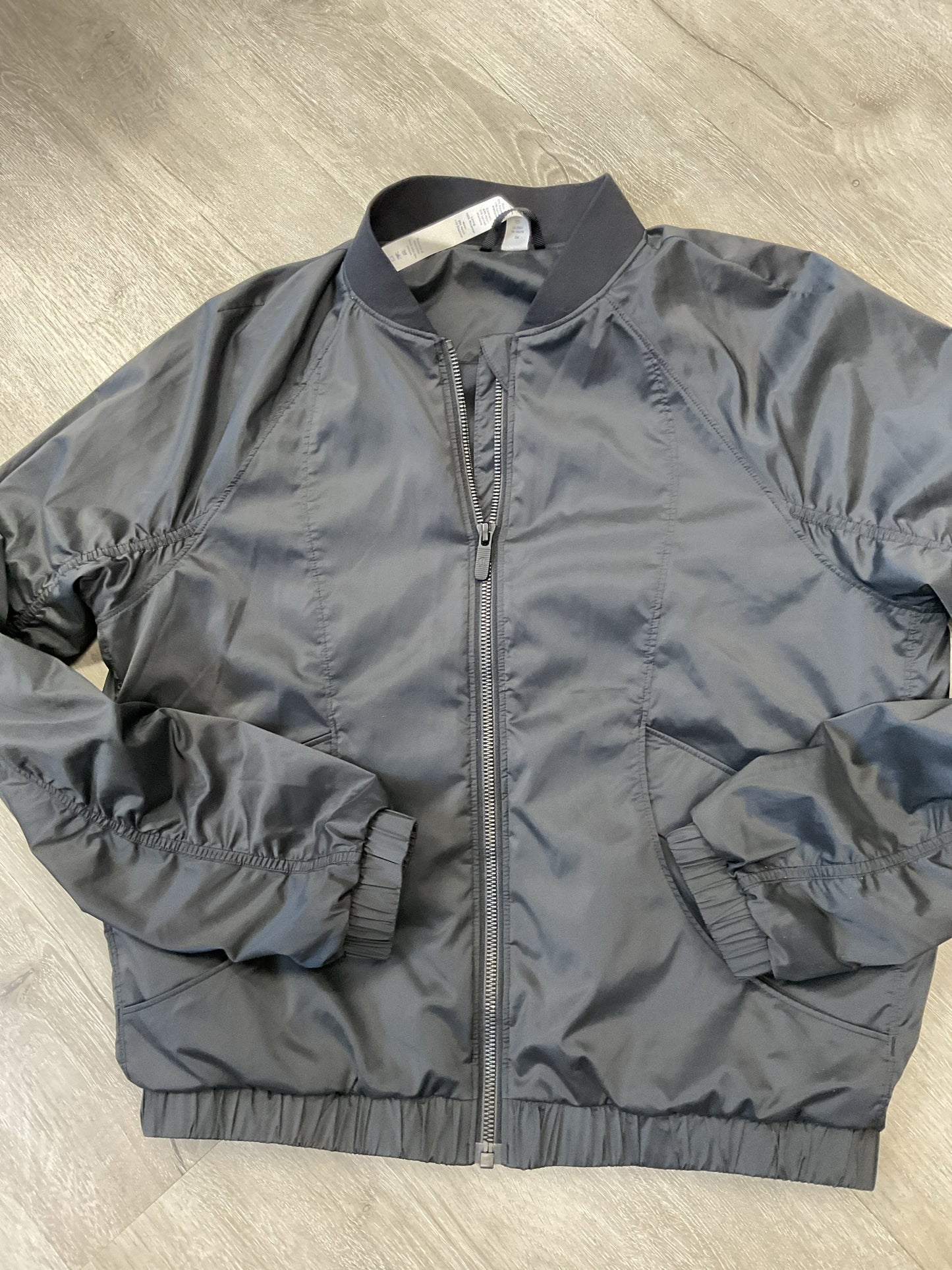 Lululemon Size 6 Black jacket satin full zip