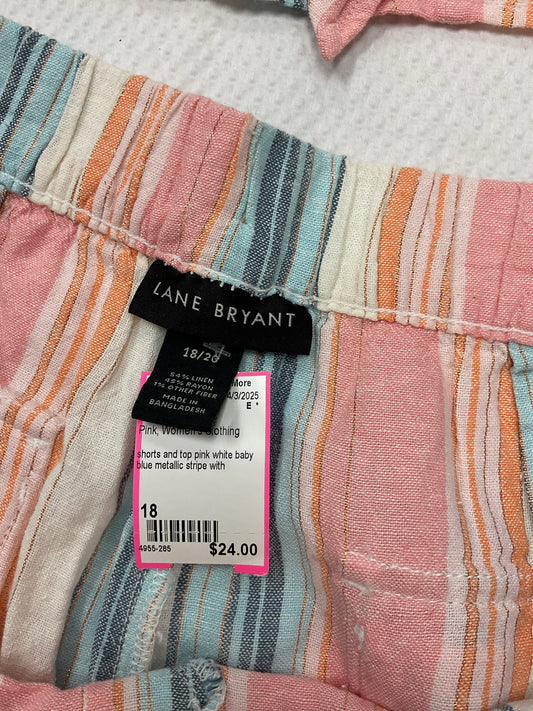 Lane Bryant Size 18 Pink Shirt
