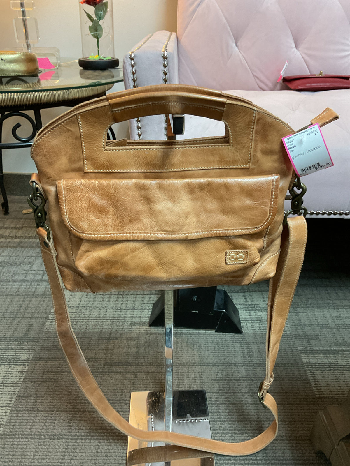 BedStu Purse Green Way Cross Body
