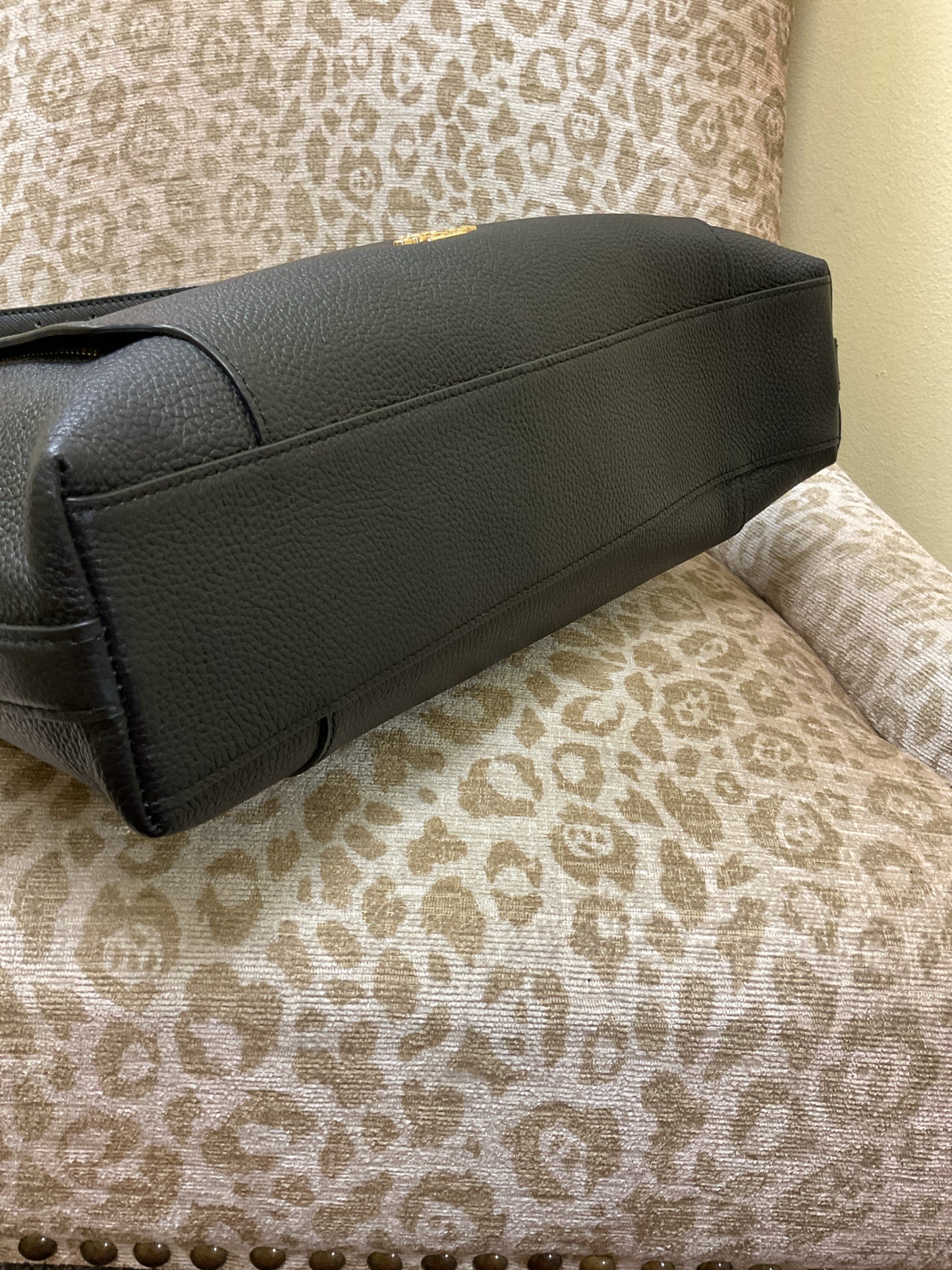 Coach Scout Black Pebble Hobo Purse