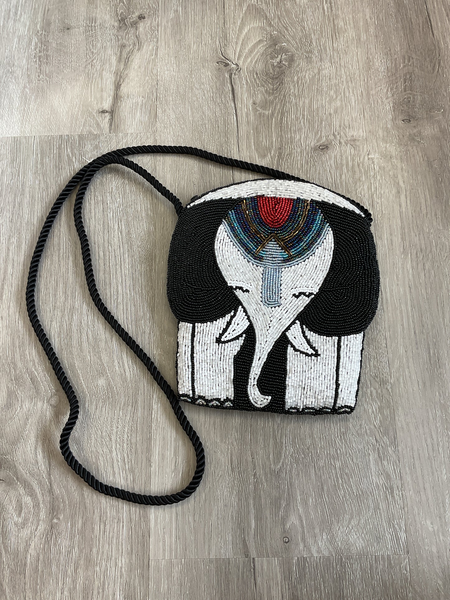 boutique Purse beaded elephant