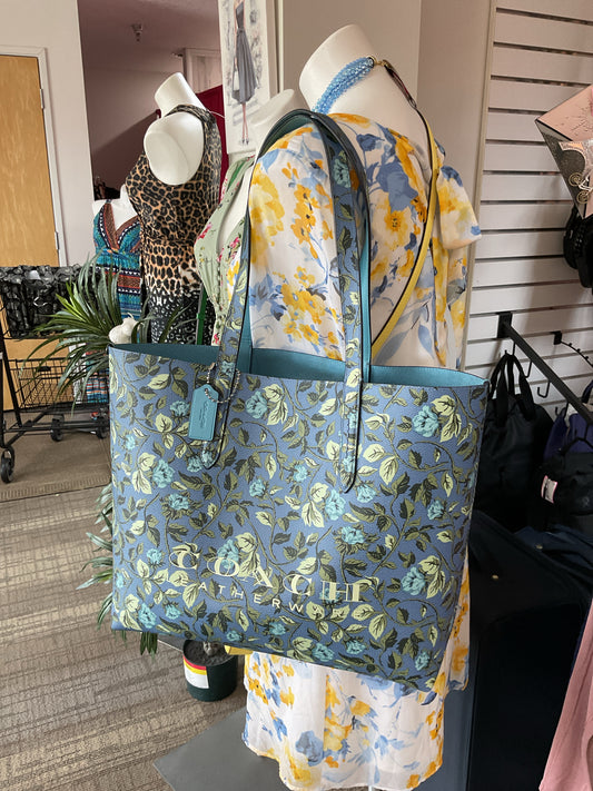 coach Purse Highline Tote With Floral Print 55181