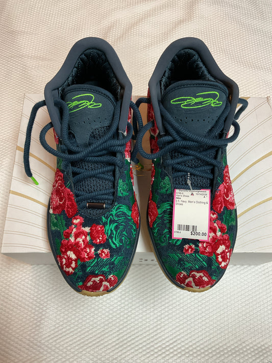 9.5 Nike Navy Men's Shoes LeBron XXI Premium Father of Pearl rose sneakers