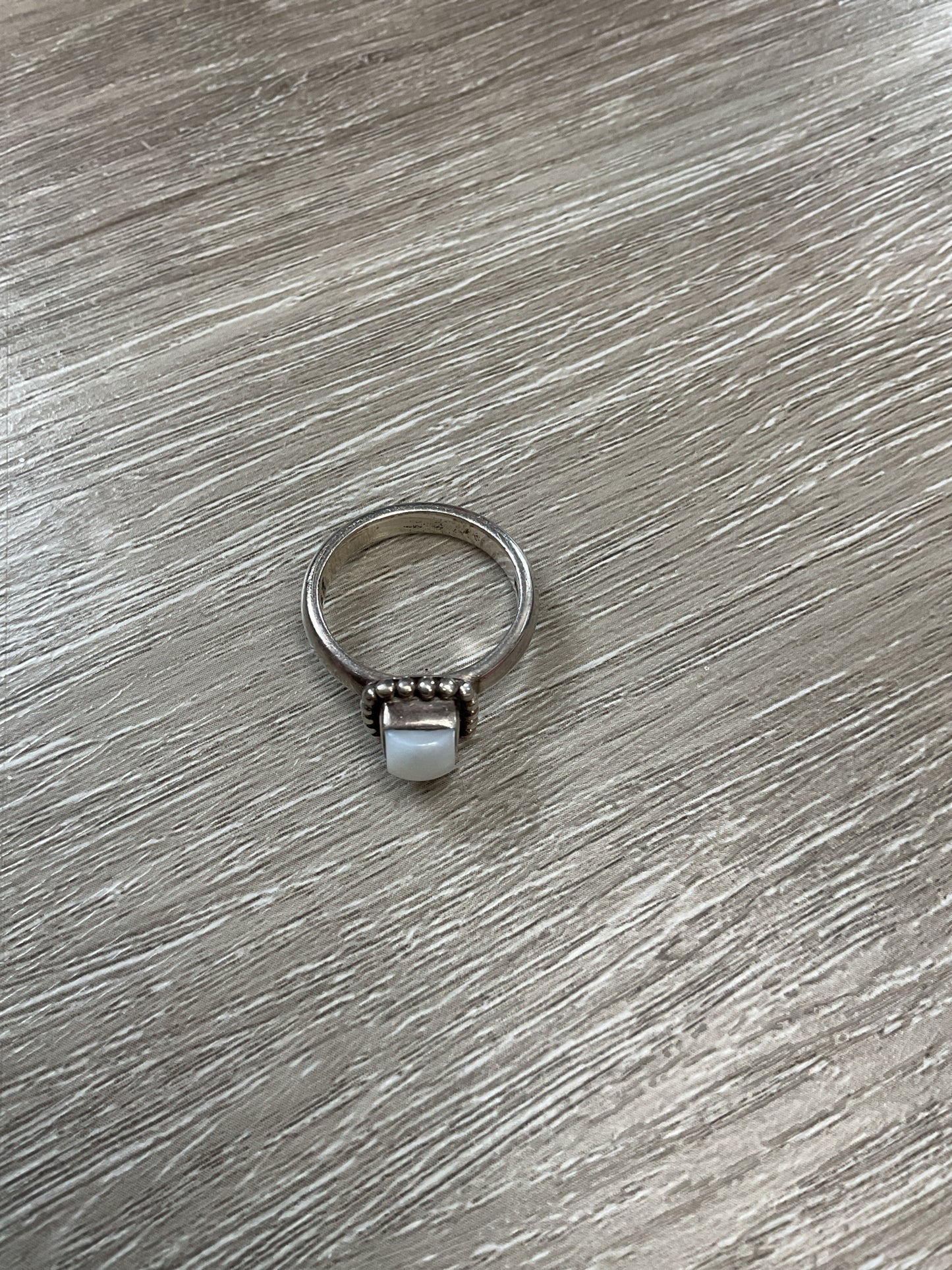 Silpada Ring sterling silver white pearl