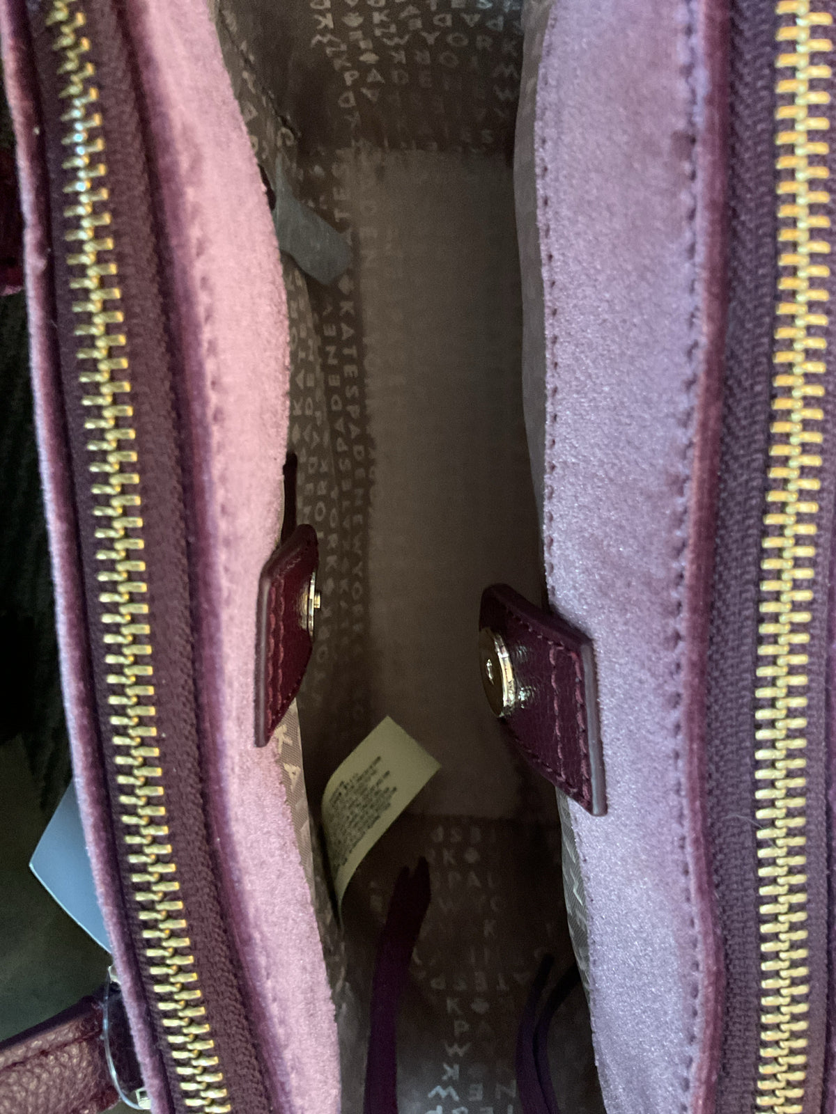 Kate Spade Purse Dawn Place Velvet Mini Kona satchel crossbody handbag