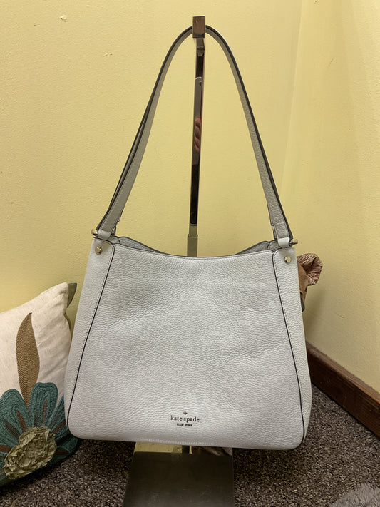 Kate Spade Purse pale blue shoulder bag 3 compartment