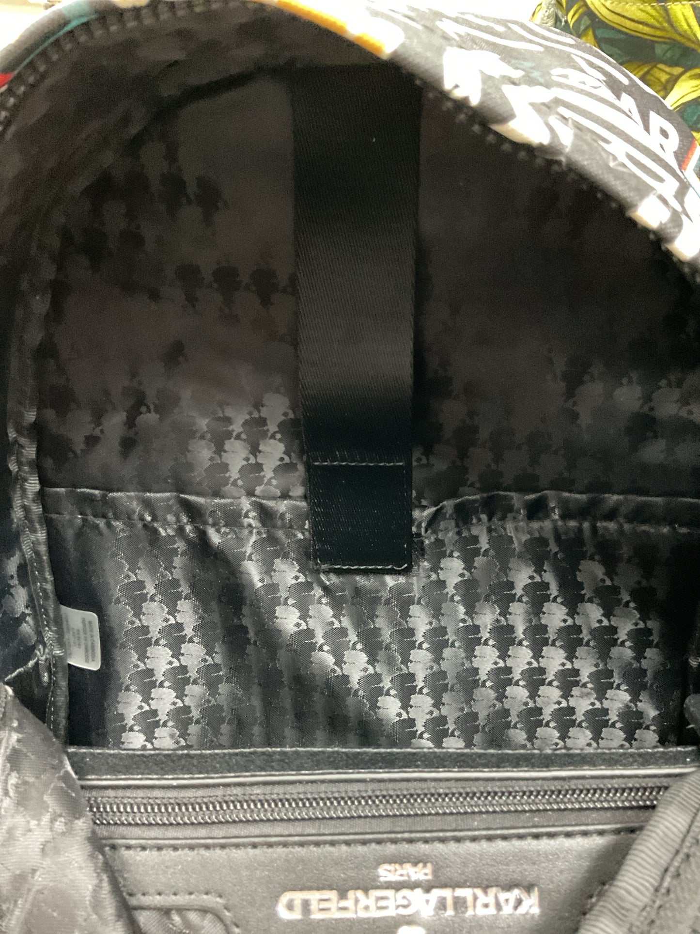 Karl Legerfeld BackPack Paris grafitti print New
