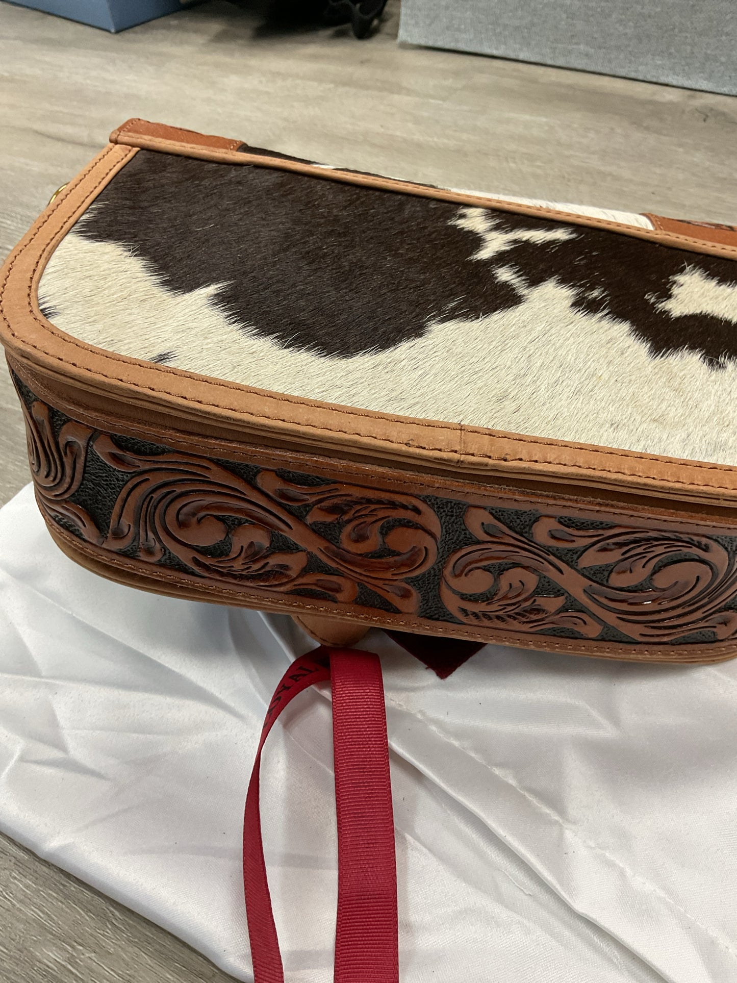 Myra Purse Loyal West Desert Desire Medium Bag crossbody cow fur hand tooled