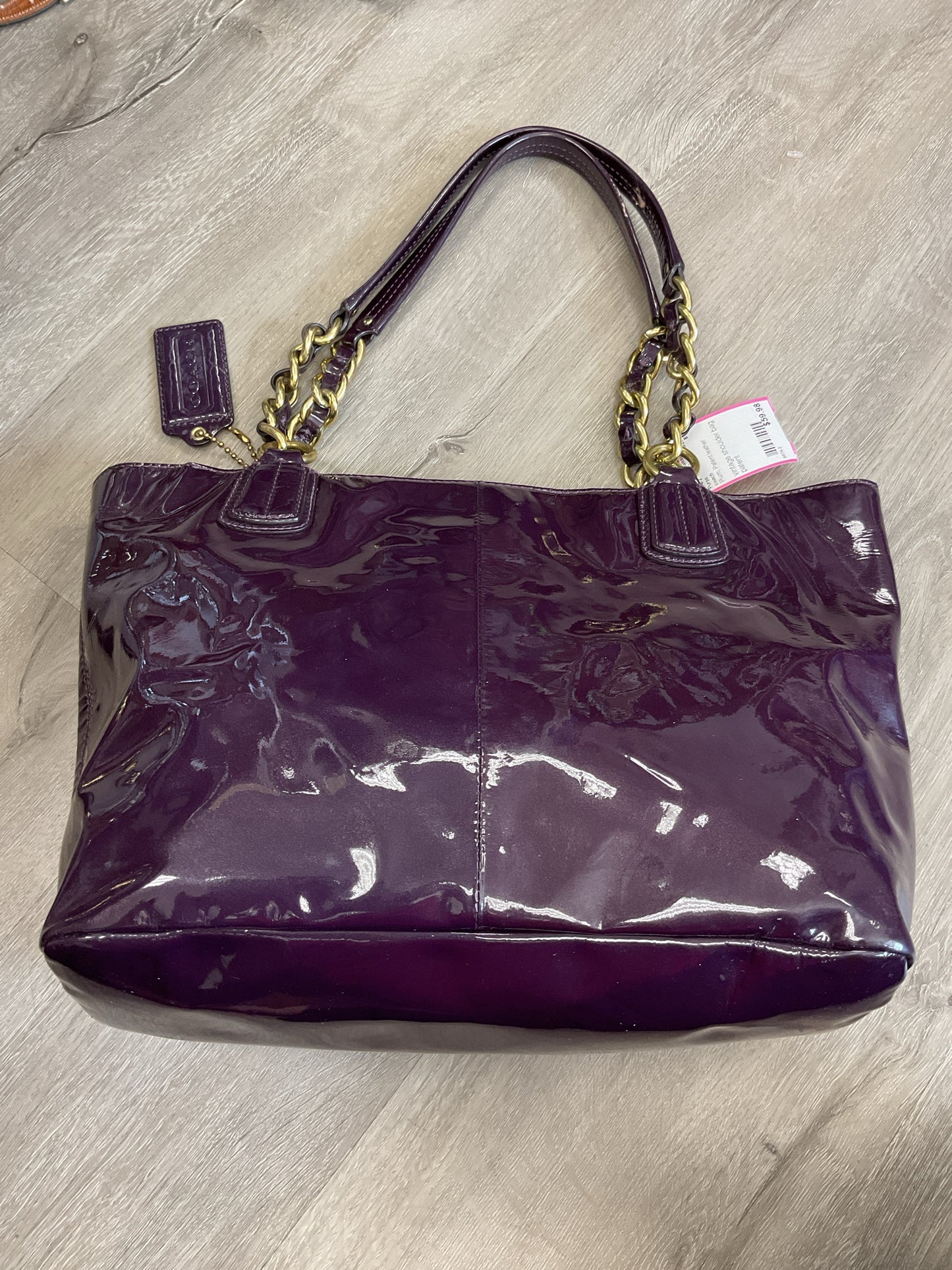coach Purse vintage patent shoulder bag