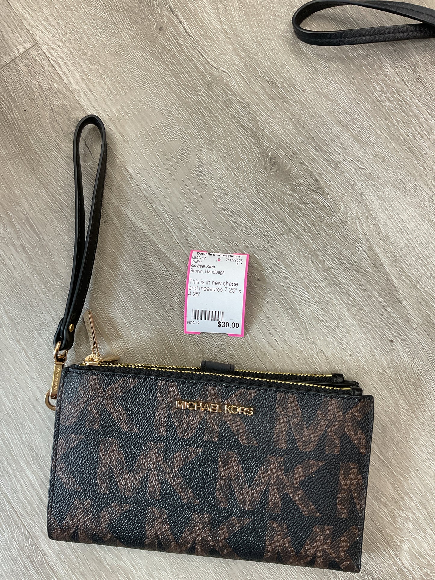 Michael Kors Wallet double zip phone case wristlet