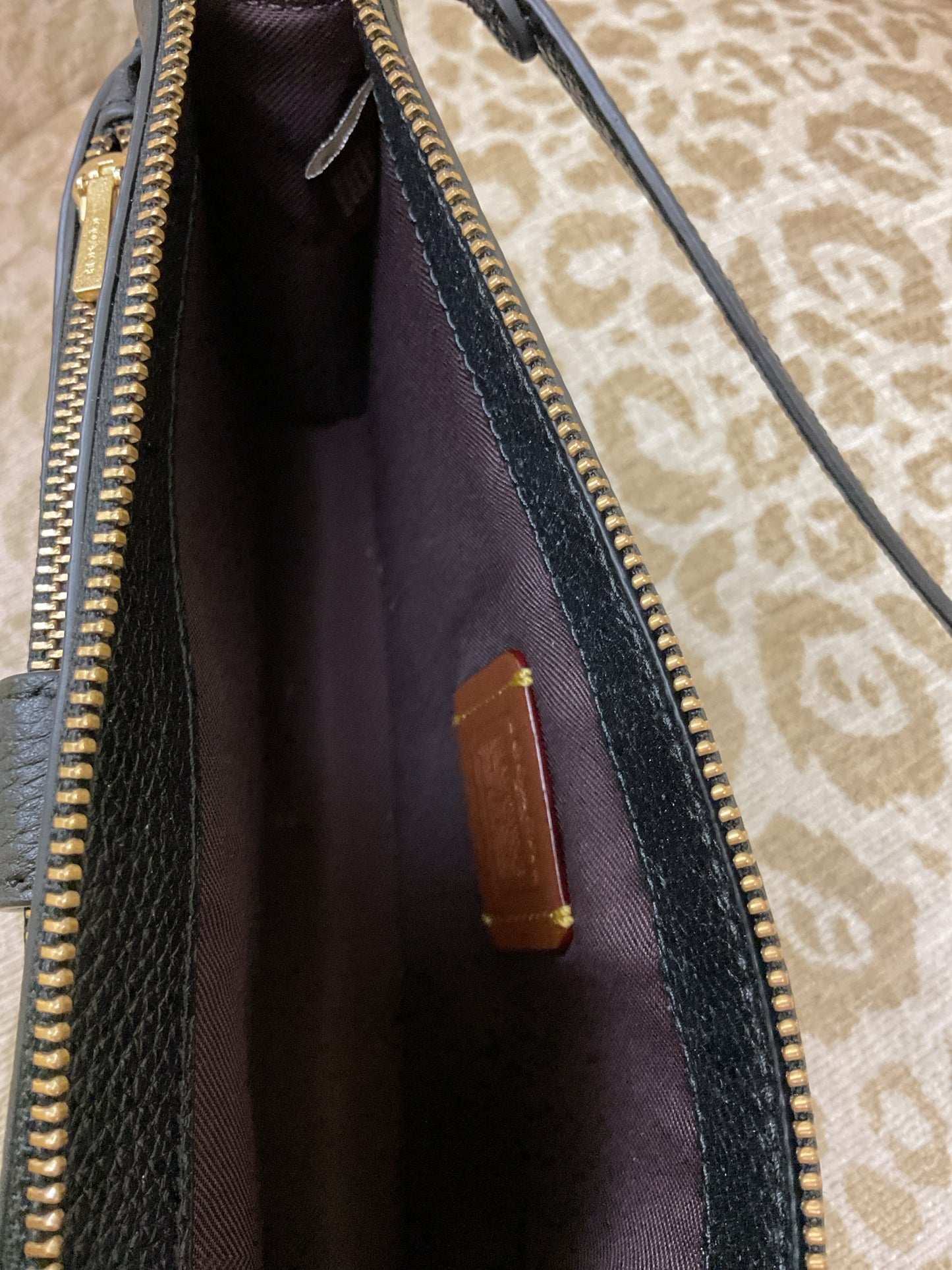 coach Purse NOA Pop Up C4816 Crossbody Clutch Bag In BLACK Pebbled Leather Brass